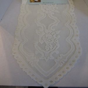 Natco Home Fashions Ivory Lace Table Runner 13x45